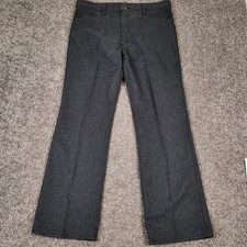 Wrangler Wrancher Dress Jeans Mens 38x32 Gray Excellent Vintage Made in USA 82HK