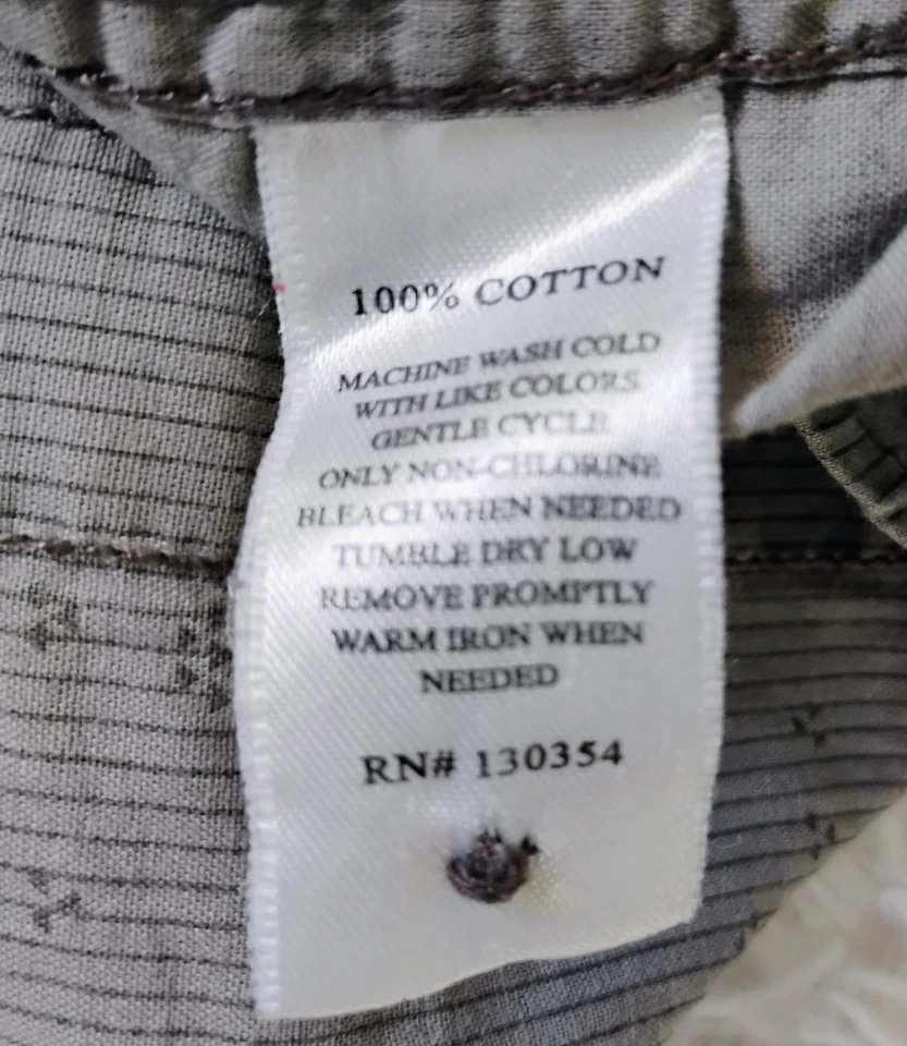 Threads & Heirs Button Up Shirt Men’s Extra Large Blue White Plaid Short Sleeves - Image 3 of 4