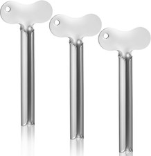 3Pcs Toothpaste Tube Squeezer, Stainless Steel Metal Toothpaste Key Squeezer
