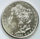 1881-S Morgan Dollar, Uncertified, NR