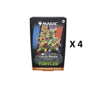 Sealed Case of 4x MTG Teenage Mutant Ninja Turtles Commander Deck PRESALE 2/27