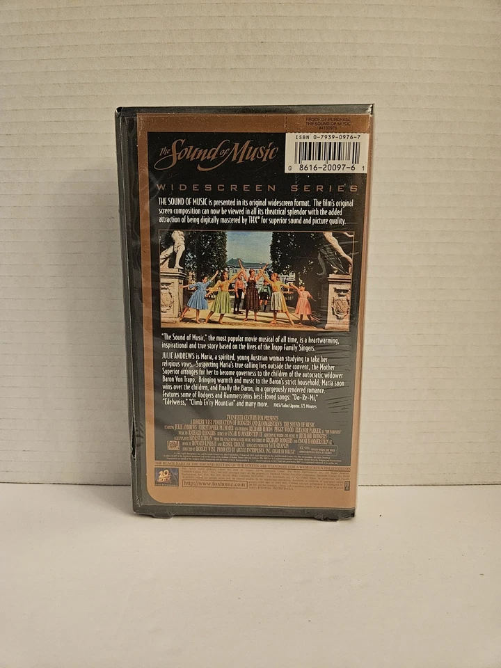 The Sound of Music (VHS) Widescreen Series ~ Brand New Sealed Clamshell - Image 2 of 3