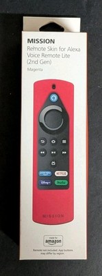 Made for Amazon Remote Cover Case for Alexa Remote Lite (2nd Gen) Magenta