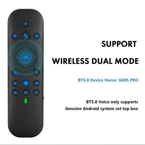 Air Remote Mouse BT 5.0 2.4G Wireless Dual Mode High Accuracy Sensor Backligh FY - Bild 2 von 24