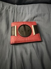 Deadpool Bifold Wallet Marvel Comics Red Black Badge Logo Men's NEW Movie