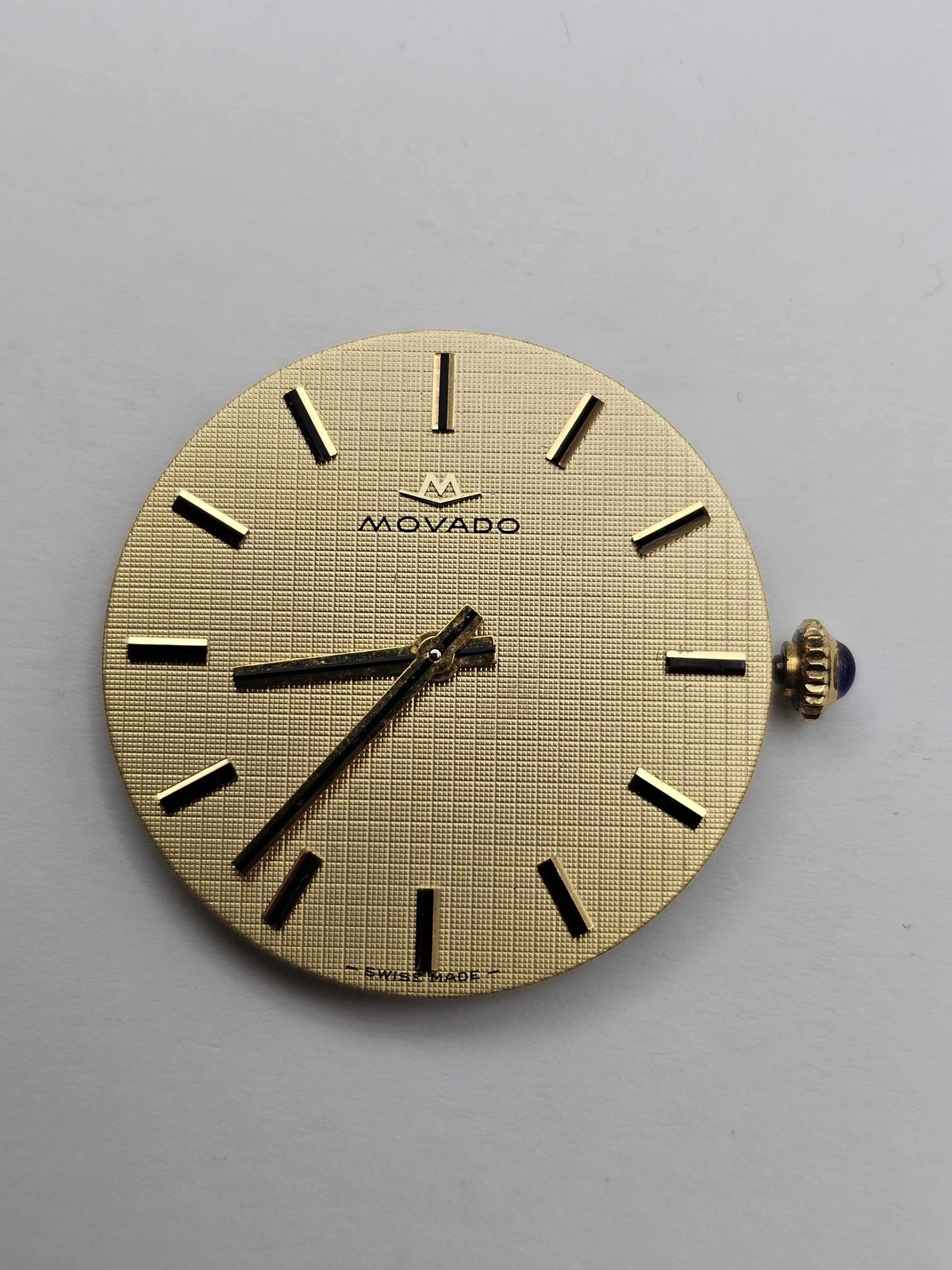 Vintage Movado Cal 1730 Manual Wind 17J Swiss Movement Dial & Crown