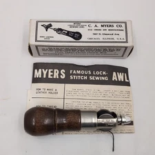 Vintage CA Myers Co. The AWL For ALL Famous Lock Stitch Sewing All Chicago Ill.