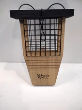 Cedar suet feeder black / new gift bird feeder 12x8"