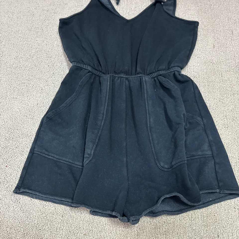 Mameluco Aerie para mujer negro sin mangas talla pequeña Foto 4 de 4