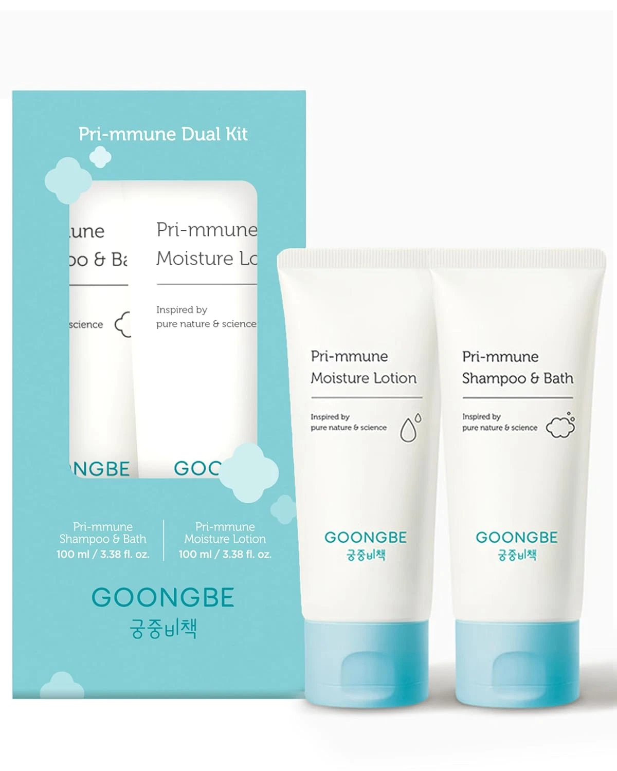 Baby Skincare Duo Set - Korean Baby Skincare & Bath Time Essentials - Shampoo &