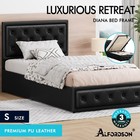 ALFORDSON Bed Frame Queen Double King Single Gas Lift Storage Base DIANA