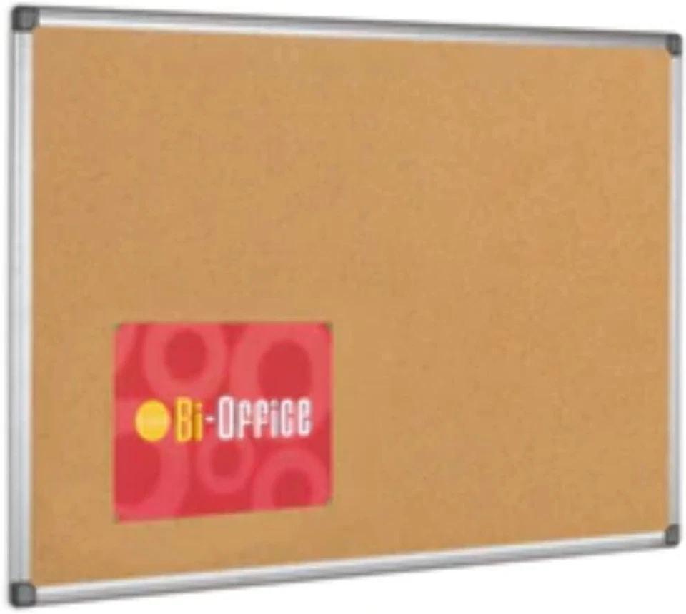 Maya Cork Notice Board 240x120cm Aluminium Frame - Natural Self-Healing Cork - Image 2 of 3