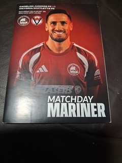 CAMELON JUNIORS v VICTORIA WHITLETTS OFFICIAL CUP PROGRAMME 22nd AUGUST 2026.