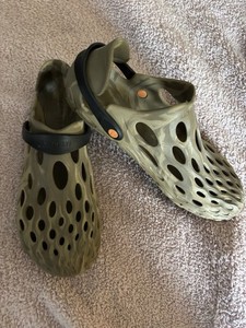 Merrell Hydro Moc Olive Drab Water Shoe Camo Green Croc Sandal Men’s Size 12 Merrell Men main image 3