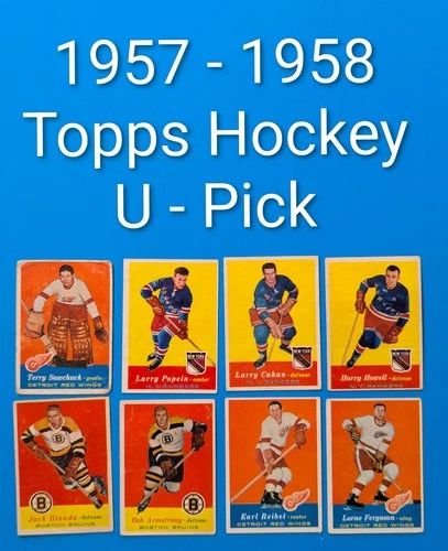 1957-58 Topps Hockey Cards - U Pick - Complete Your Set