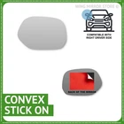 Right hand Driver side for Toyota Yaris Verso 1999-2005 stick-on mirror glass
