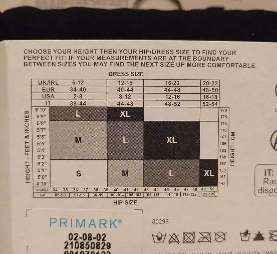 2/3 pares de mallas opacas Primark para mujer y mujer 30 40 60 80 100 120 denier S M L XL Foto 4 de 4