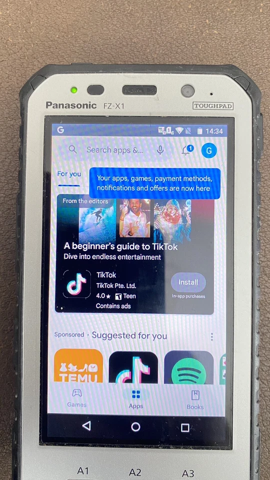 Panasonic Toughpad FZ-X1 5"HD Qualcomm APQ8064T 1.7GHz 2GB RAM 32GB Android 4.2 - Image 2 of 4