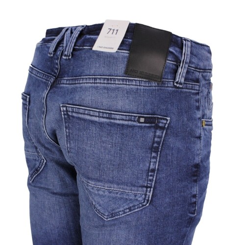 No Excess Herren Jeans Hose Regular Fit 711 N711D96N 228 Stone used denim - Picture 6 of 9