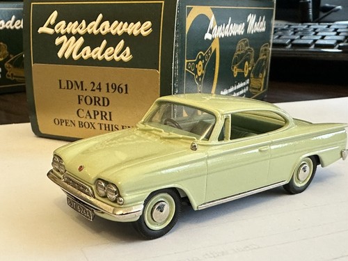 1961 Ford Capri Coupe Lime Green 1:43 Lansdowne LDM24 Excellent Boxed 2 - Picture 13 of 24