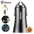 Baseus USB Golden Contactor Dual U Intelligent Car Charger Black 