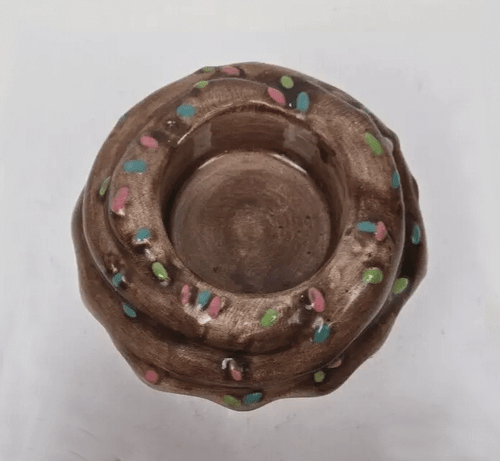 Cupcakes Ceramic Candle Holders Tea Light Votive Choice of 3 Color Designs 2.5” - 第 21/22 張圖片