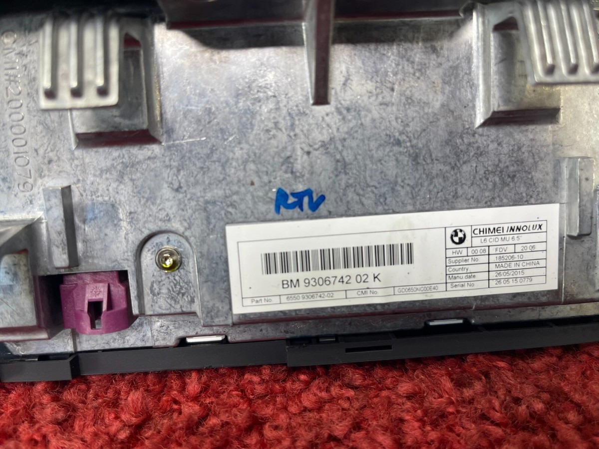 BMW 2014-2019 I3 Central Information Display Screen Monitor 6.5