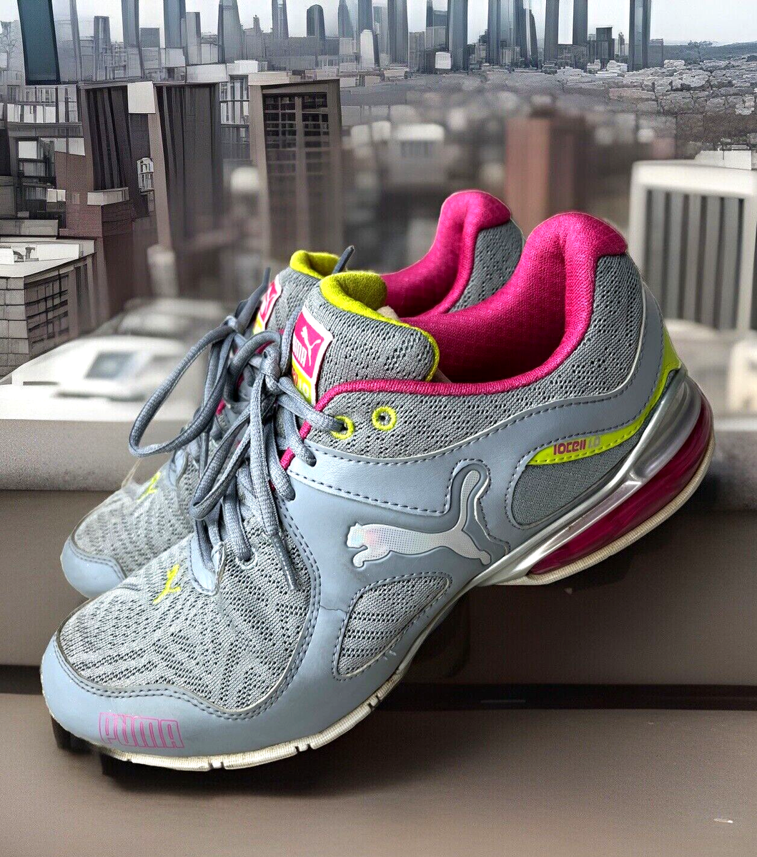 PUMA IOCEll ECO ORTHOLITE Running Shoes Gray Pink Women Size US 10 LR138