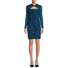 The Get Women's Long Sleeve Mesh Mini Dress, Multicolor Size XS/XCH