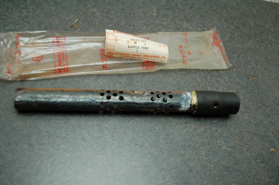 NOS GENUINE Kawasaki 18033-040 Baffle Tube F5 F8 F81M Big Horn Bison NEW OLD - Image 3 of 4