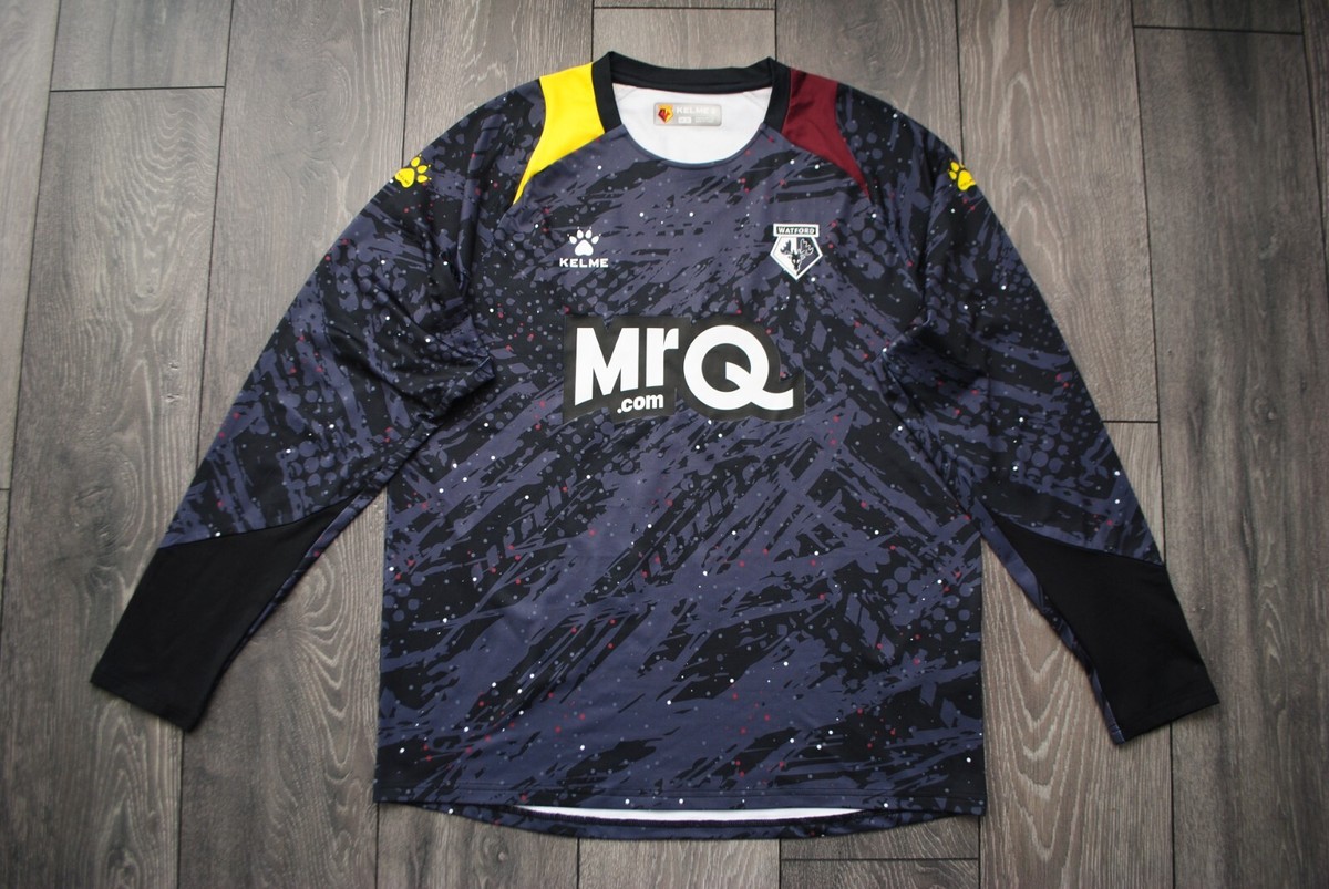 WATFORD FC LONGSLEEVE FOOTBALL SHIRT HORNETS SOCCER JERSEY KELME