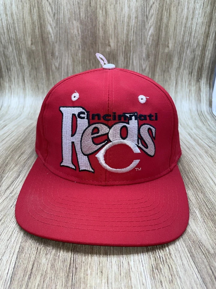 Vintage 90’s Cincinnati Reds The Game Fitted Hat Sz 7 1/2 Preowned Red - Image 2 of 4