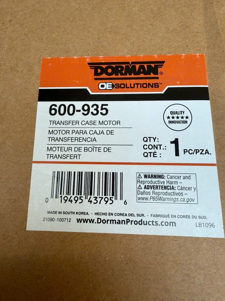 Motor de caja de transferencia Dorman 600-935 para Chrysler 2009-07, Dodge 2010-05, Mitsub Foto 2 de 2