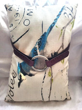 Donald J Pliner Belt Italian Calf Leather Size M Adjustable Made In USA Women
