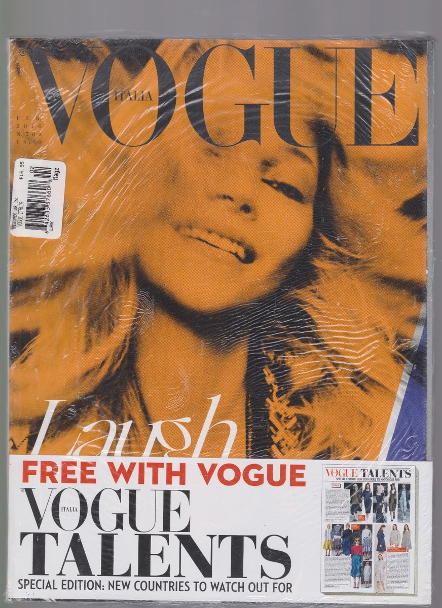 VOGUE ITALIA MAGAZINE #786 FEBRUARY 2016, SEALED WITH FREE VOGUE