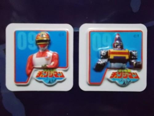 Super Sentai 35th anniversary Legend Card 3D magnet Red & Robo Power Rangers - Picture 80 of 106
