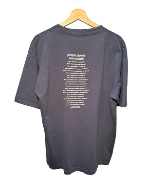 CSN Jackson Browne 他 UNPLUGGED 2000 Tシャツ Vintage Jackson Browne 2002 Solo Acoustic Tour T-Shirt XL