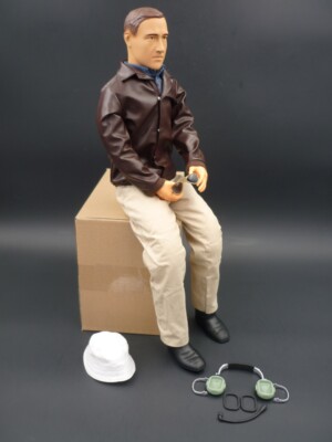 Warbird Pilots Scale-Pilot Zivil Black Jacket 1:3,5/1:3