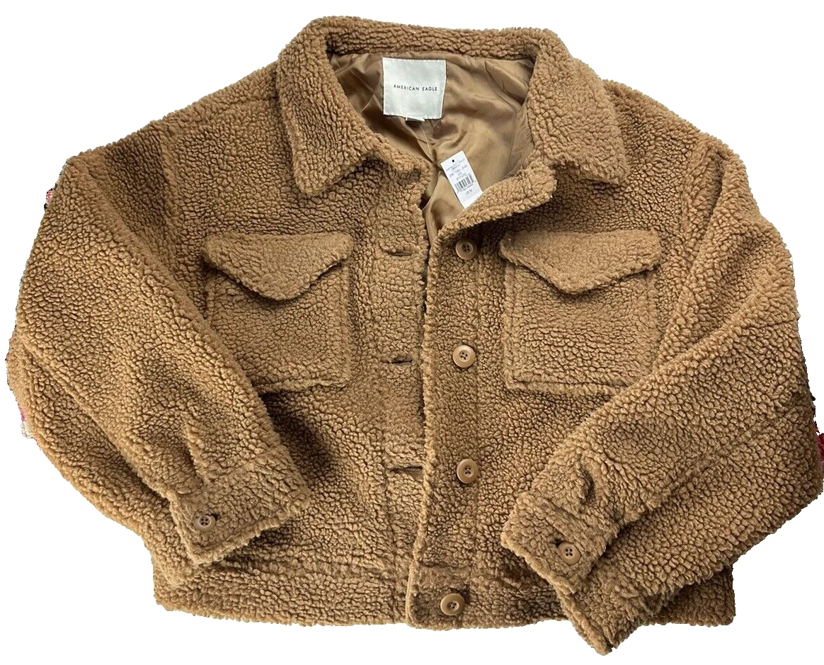 American eagle teddy coat top