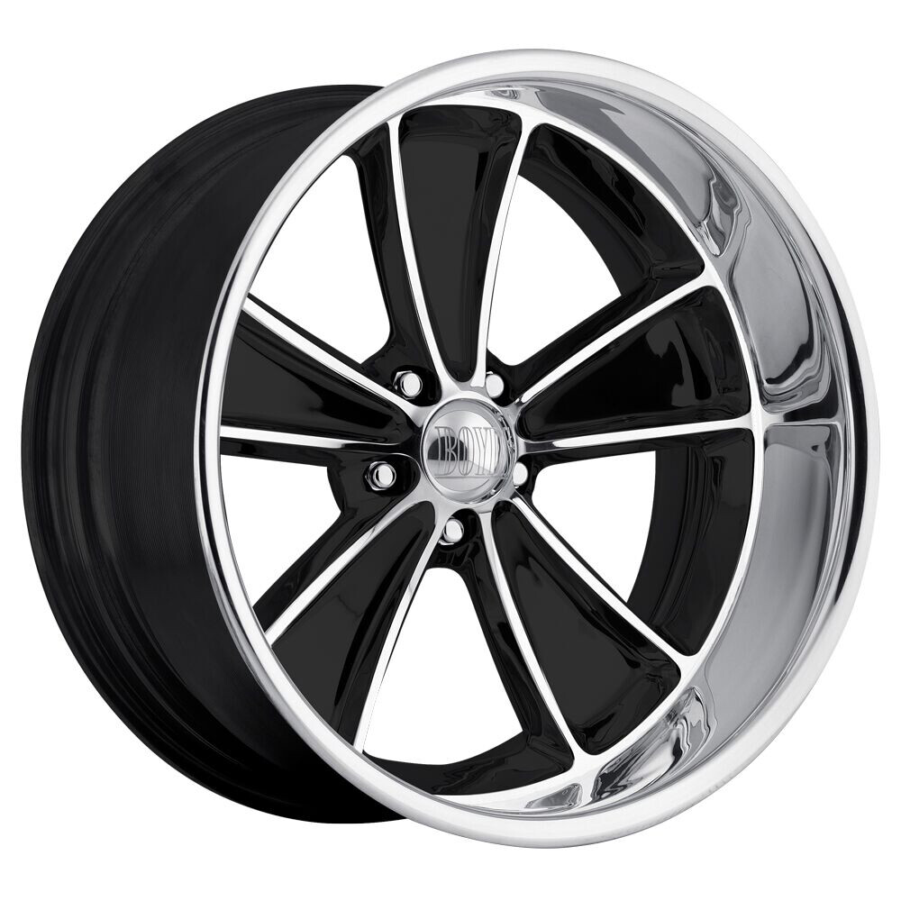 車のパーツ Boyd Coddington 17x8 PCD127 BOYD CODDINGTON Speedster 17X8 5X114.3 ET0 Gloss Blk/Mach/Diamond