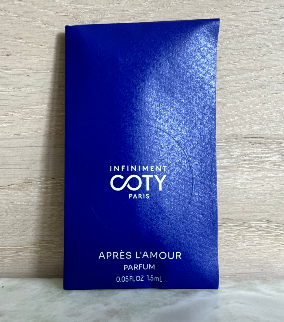 NEW RELEASE! Infiniment Coty Paris Apres L'Amour Parfum Official  Sample