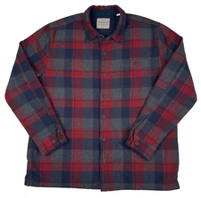 Weatherproof Men's Vintage Cotton Blend Fleece Lined Plaid Jacket Size: XL