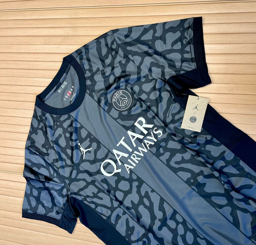 Maillot Football PSG Grand L Homme Troisième Kit Maillot 22/23 Nike Manches Courtes Paris - Photo 4/13