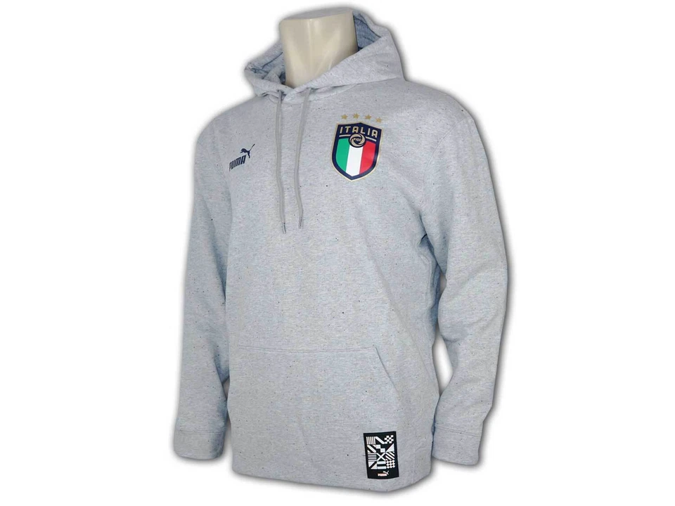 Puma FIGC Italien ftblCulture Hoodie grau Italia Kapuzensweatshirt Azzurri S-3XL - Bild 3 von 4