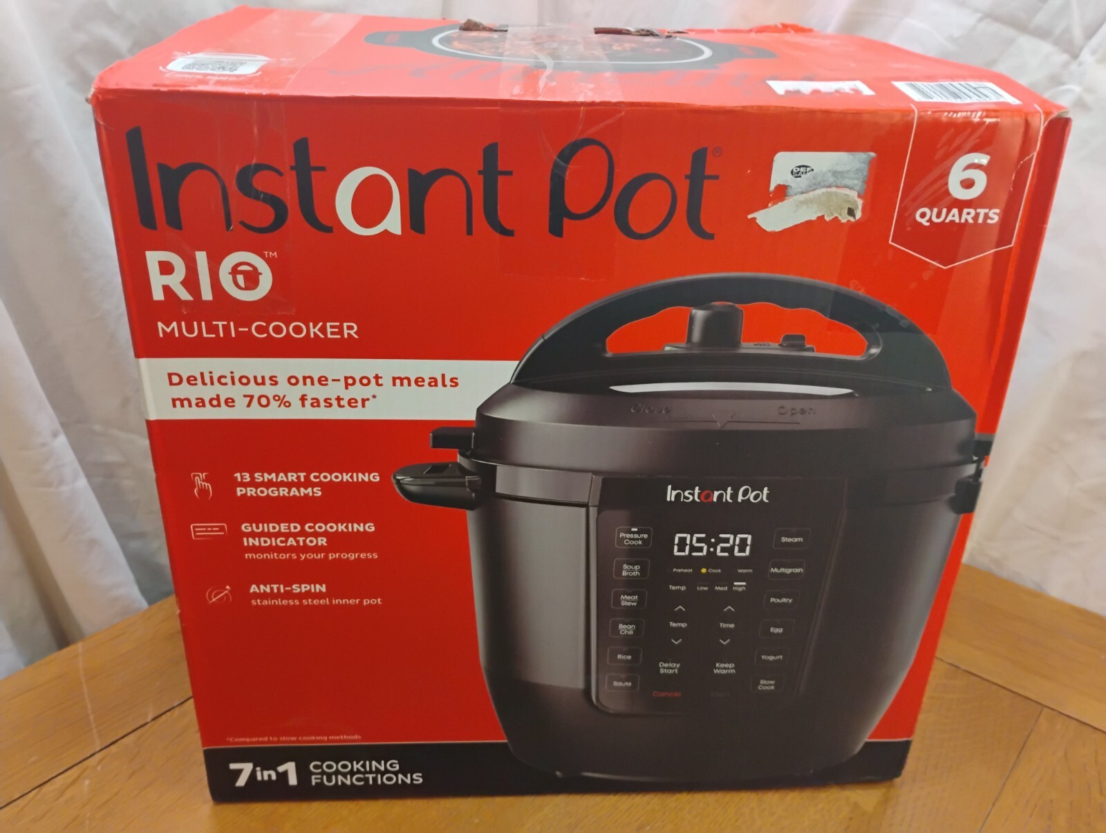 Instant Pot RIO 6qt 7-in-1 Electric Pressure Cooker & Multi-Cooker-image