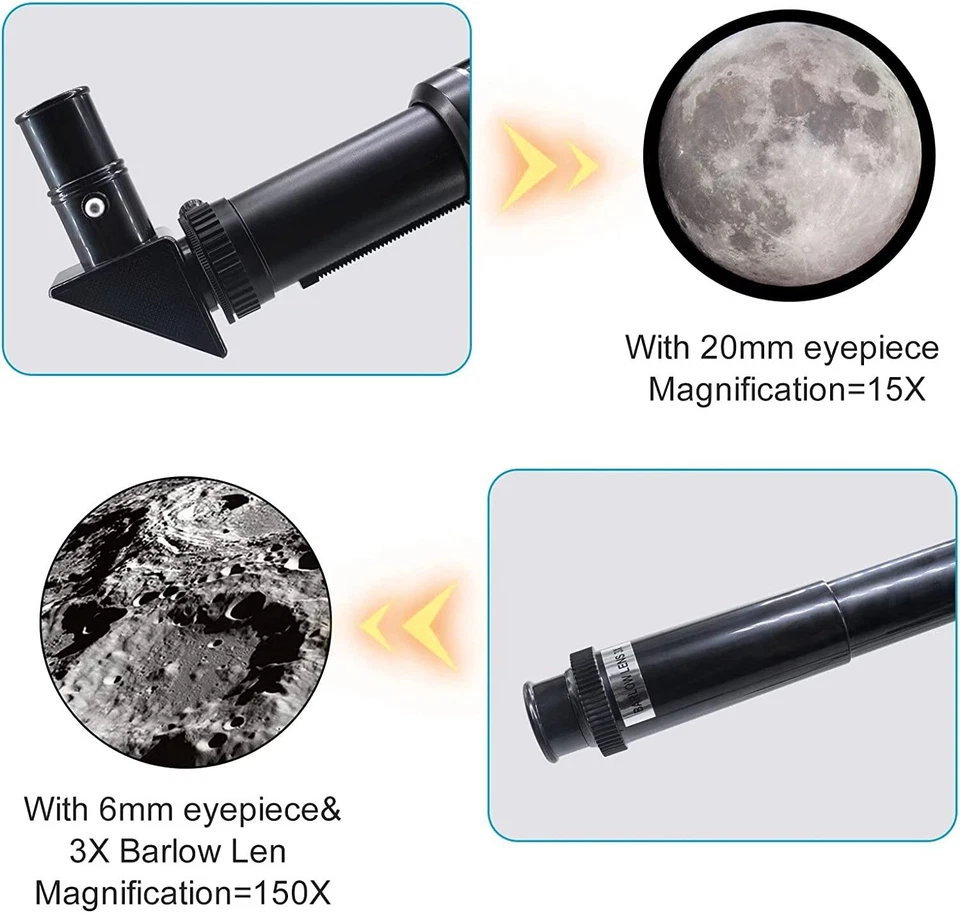 Professional Astronomical Telescope with High Tripod For HD Viewing Adults Kids - Image 3 of 4