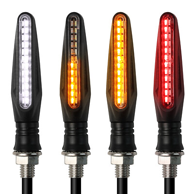 4x 24LED Blinker Motorrad E Geprüft mit Lauflicht Universelle Lauflichtblinker,