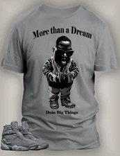Mens Biggie Tee Shirt to Match Retro Air J8 Cool Gray Shoe Doin Big Thing Tshirs