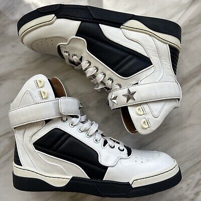 Givenchy Tyson Star White Leather High Top Womens Trainers Givenchy Tyson Star White Leather High Top Womens Trainers