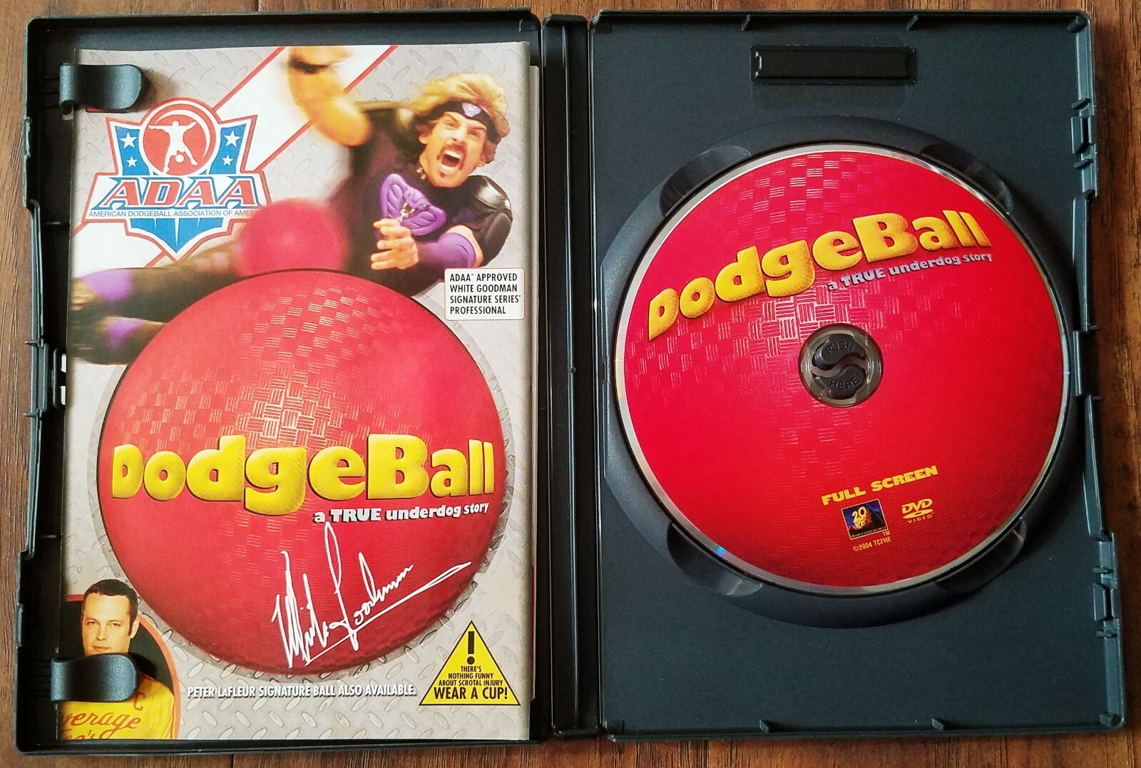 DodgeBall DVD movie starring Vince Vaughn, Ben Stiller, Rip Torn ADAA